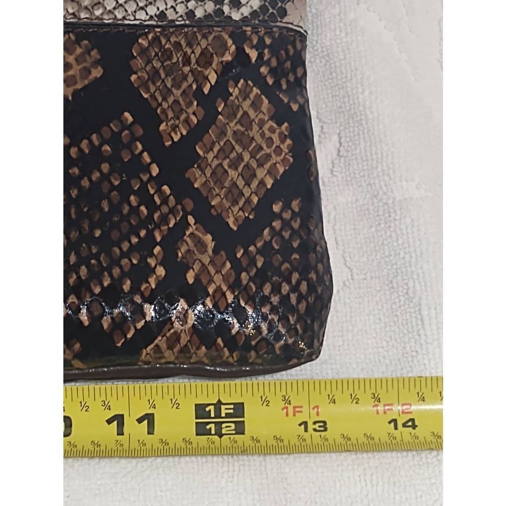 Cosmopolitan Snake Print Patchwork Chocolate Brow… - image 6